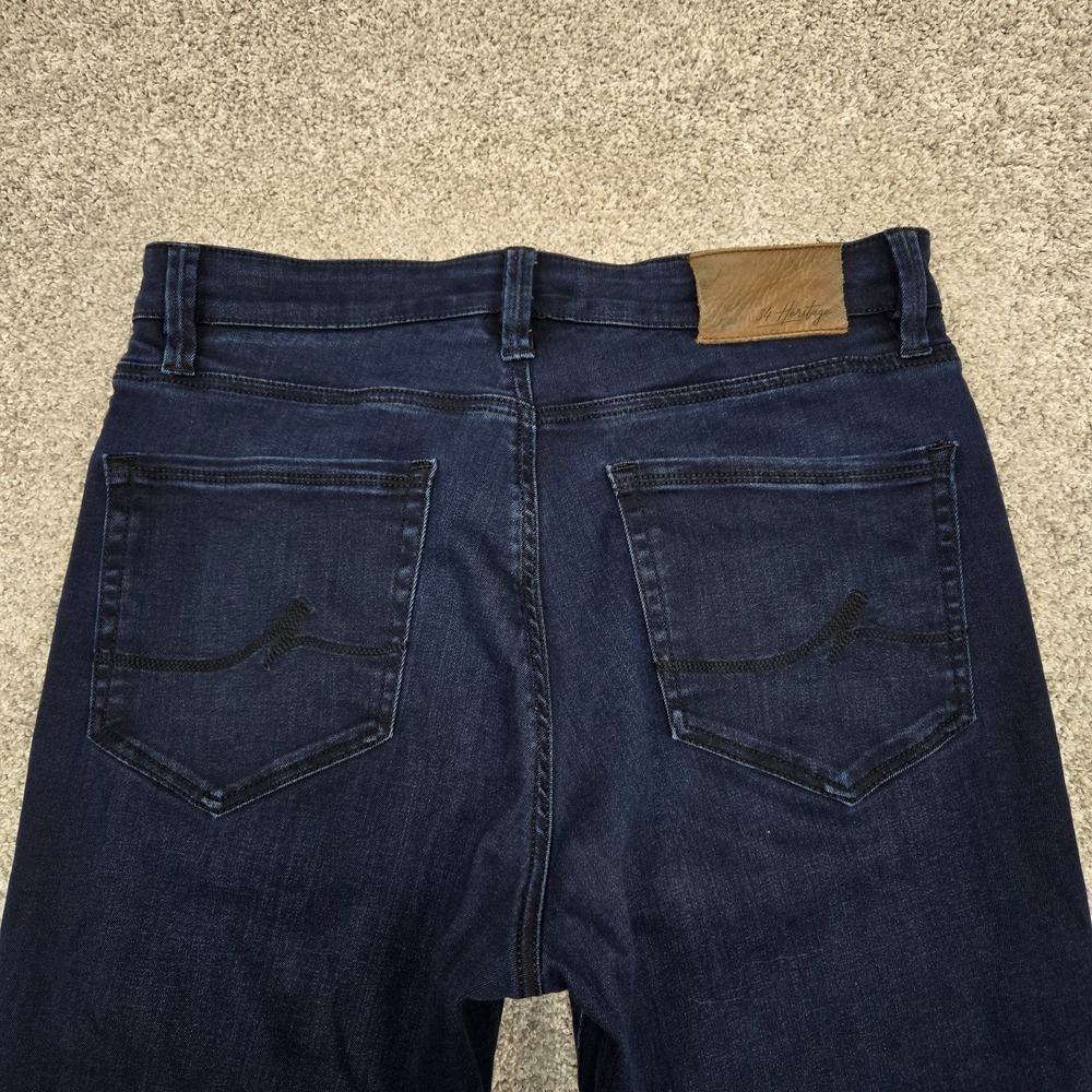 34 Heritage Jeans Mens 32x30 Blue Charisma Dark Wash classic fit‎ stretch